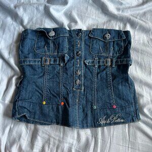 Apple Bottom Jeans Tube Top